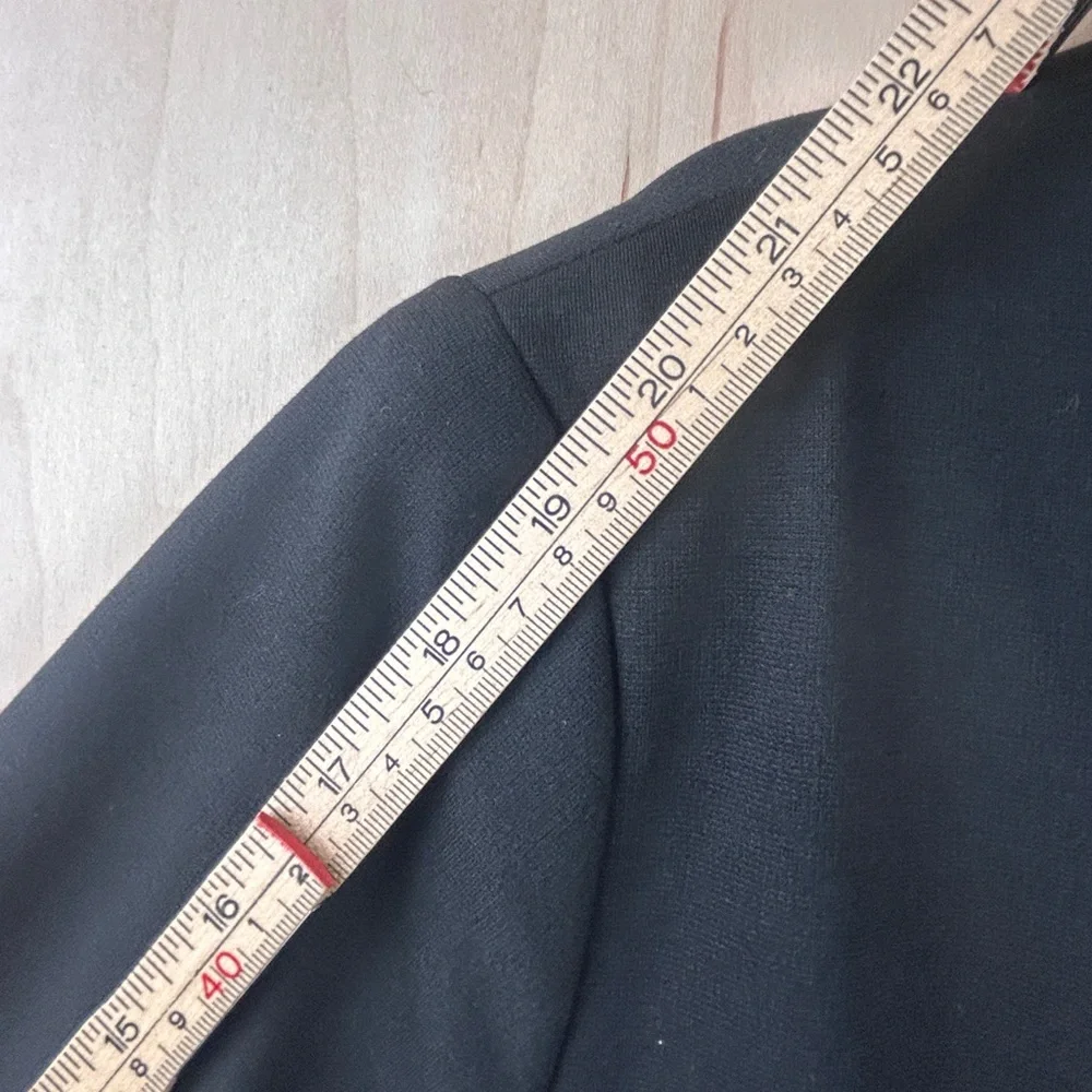 LC Lauren Conrad Womens Black Single‎ Button 3/4 Sleeve Knit Blazer XL